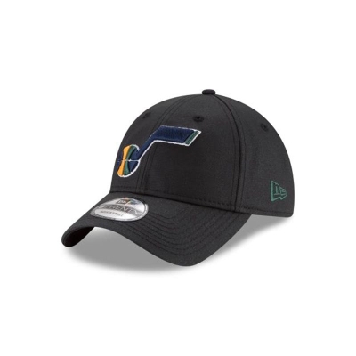 Utah Jazz Gorra | New Era NBA Waxed Canvas 9twenty Adjustable Cap Mexico - Negros